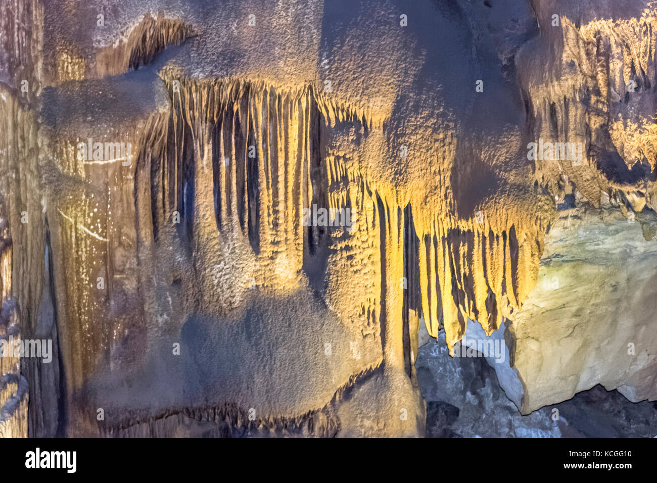 Die gefrorenen Niagara Teil der Mammoth Cave, Kentucky. Stockfoto