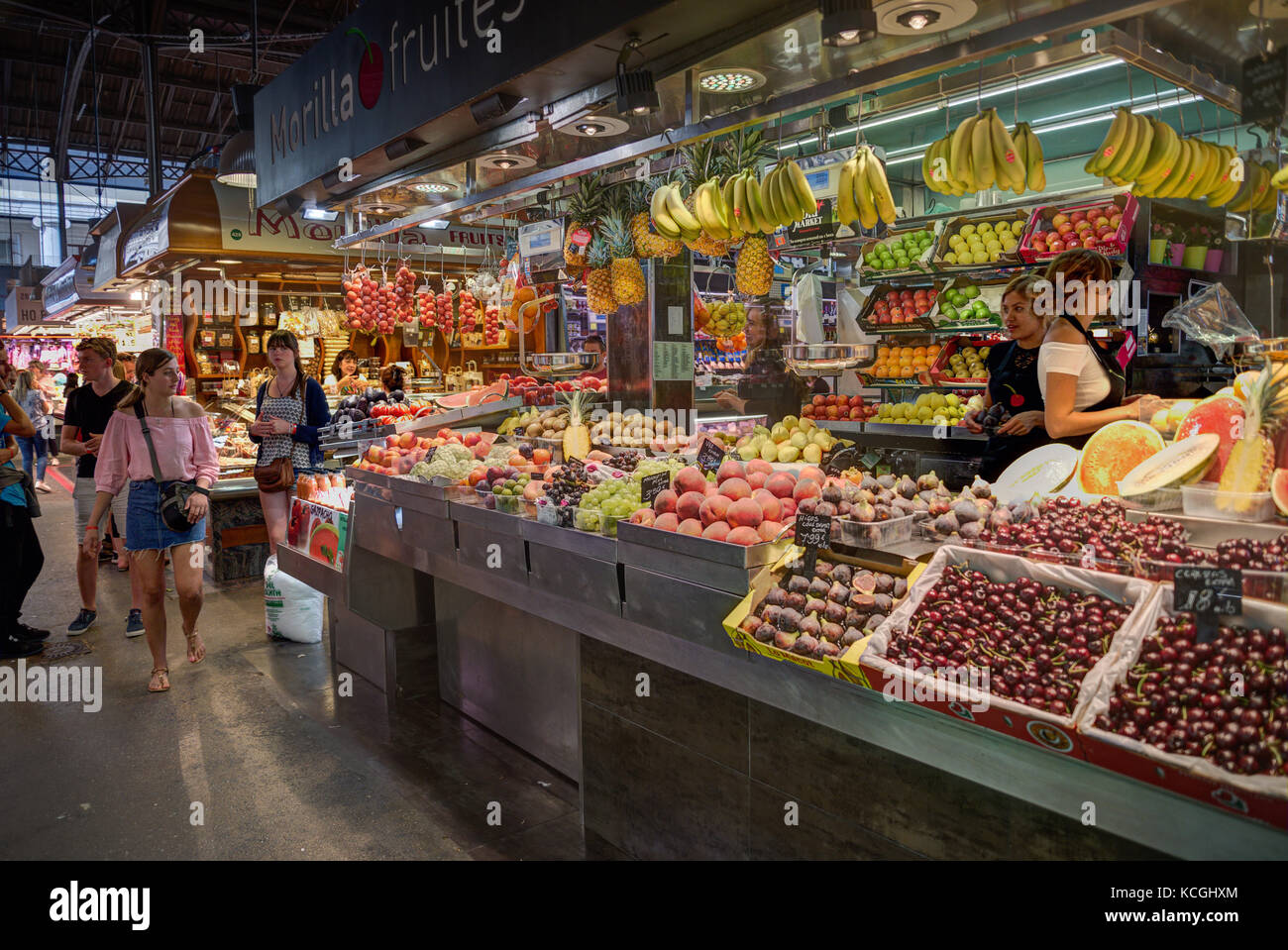 Mercat De La Boqueria, Barcelona, Katalonien, Spanien Stockfoto