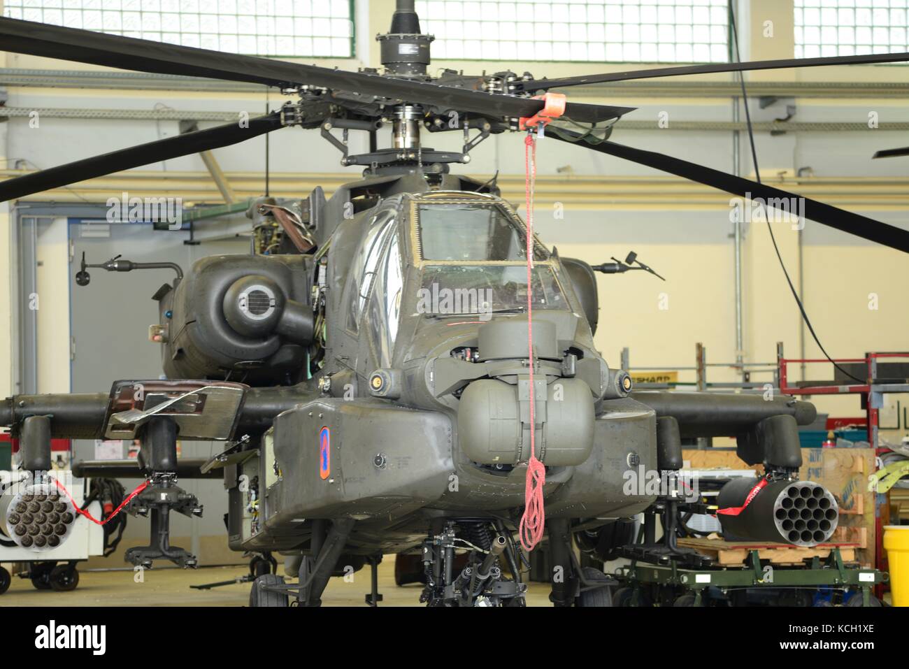 Militärischen Angriff der Helikopter Stockfoto