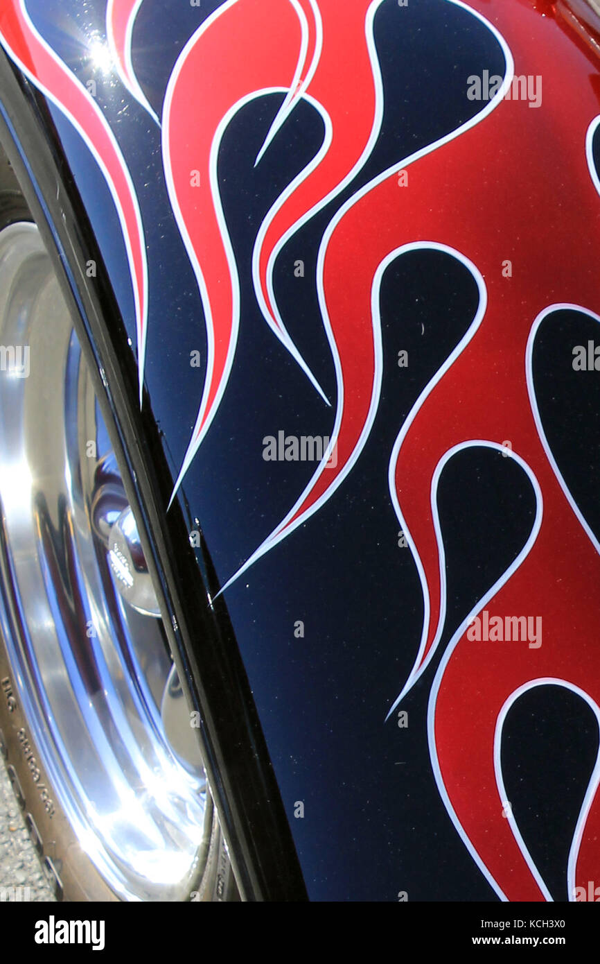 Classic Car bei Fairfax Car Show Kalifornien Stockfoto