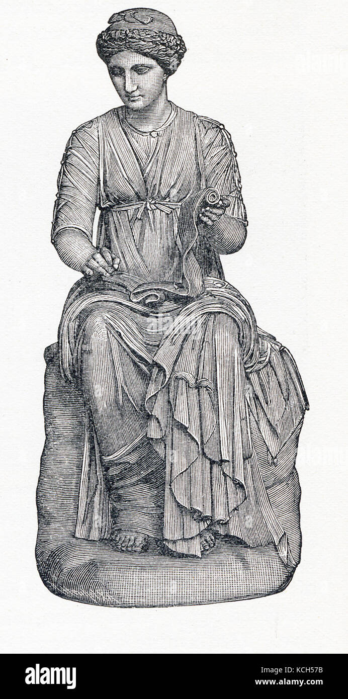 POLYHYMNIA Halskette, Göttin der heiligen Poesie, Muse, Heilige