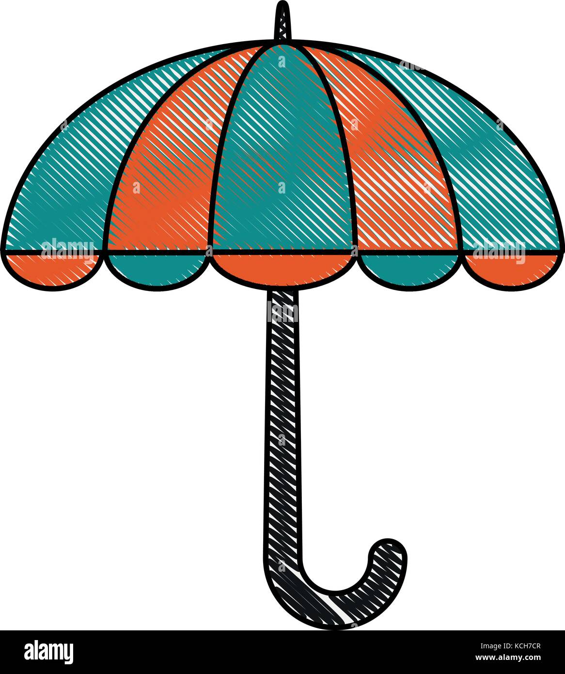 Regenschirm Wetter Symbol Stock-Vektorgrafik - Alamy