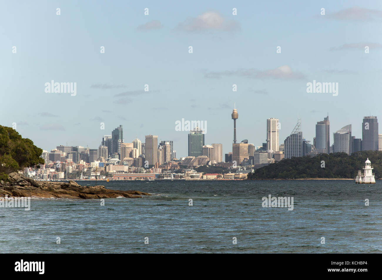 Das Zentrum von Sydney Landschaft von Watson Bay Australien Stockfoto