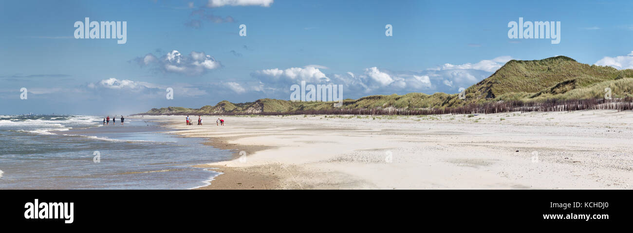 Strand am westlichen Ende der Nordsee Insel Juist in Ostfriesland, Deutschland, Europa. Stockfoto