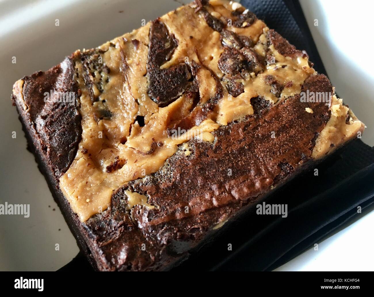 Chocolate brownies Stockfoto