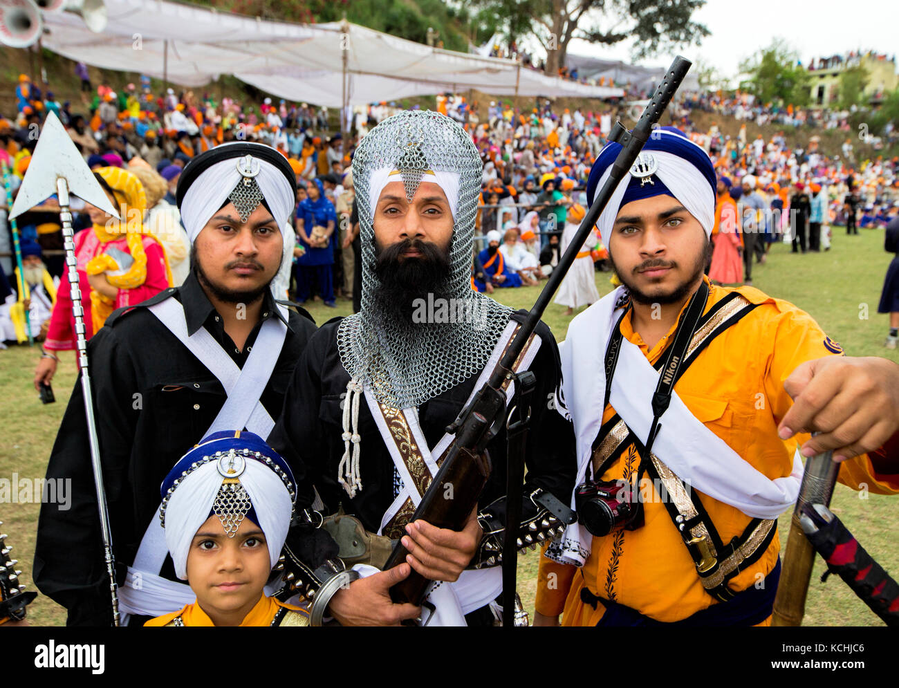 Nihang Krieger Stockfoto