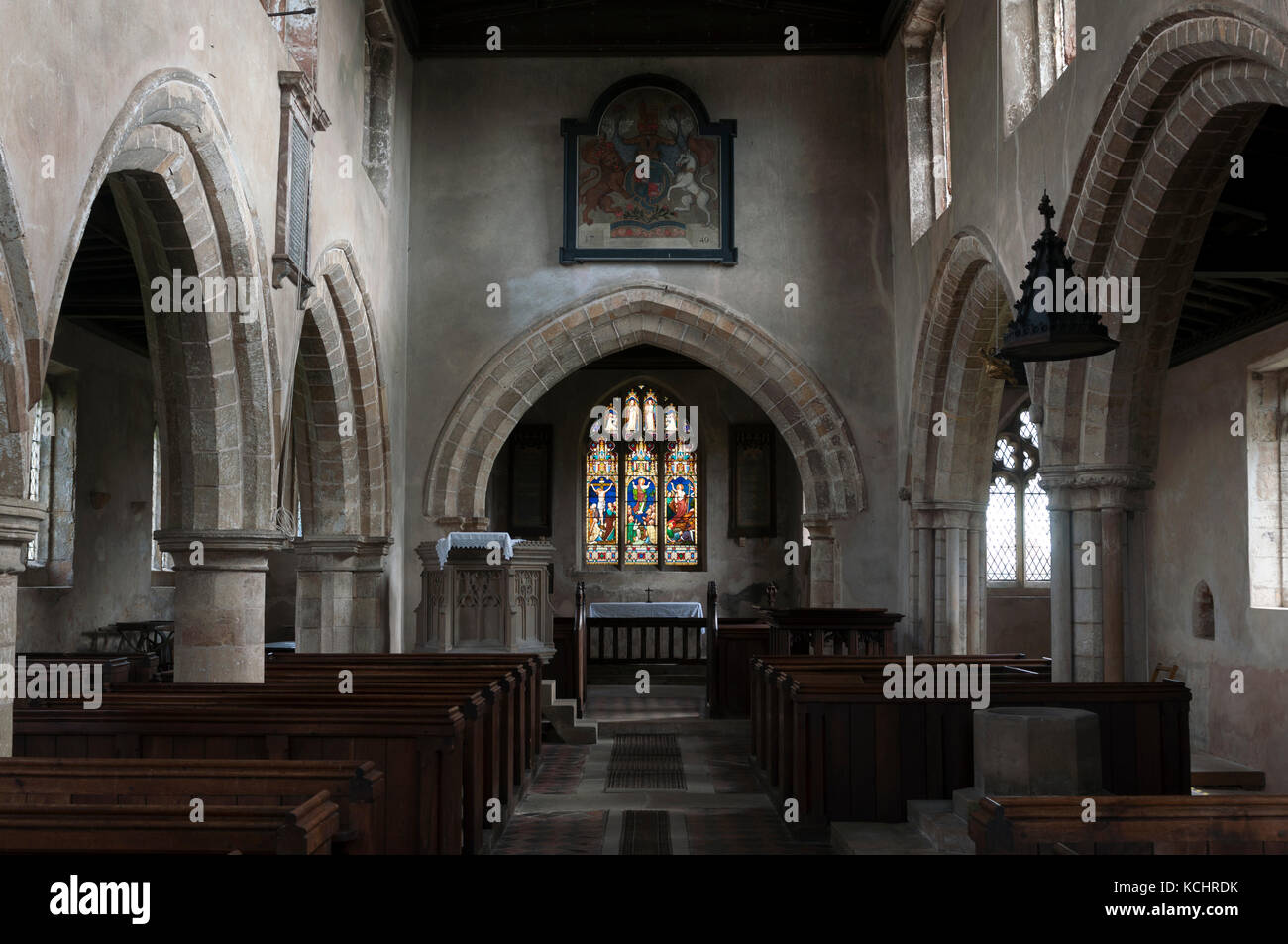 Der St. Wilfrid's Church, niedrige Marnham, Nottinghamshire, England, Großbritannien Stockfoto