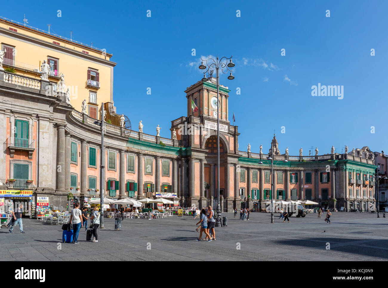 Convitto Nazionale Vittorio Emanuele II. in die Altstadt, Piazza Dante, Neapel, Kampanien, Italien Stockfoto