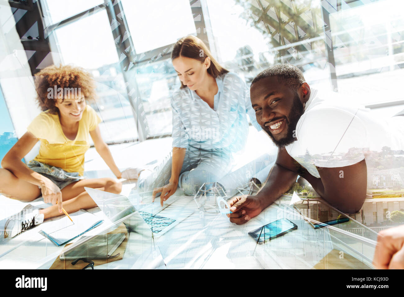 Fleißige Studenten Seminare Stockfoto