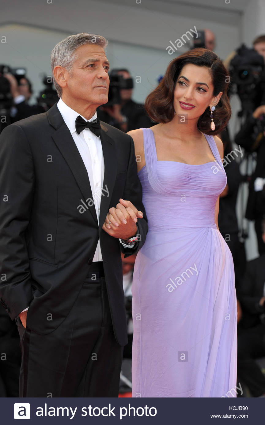 George Clooney Amal Alamuddin Venezia 05 09 2017 Stockfotografie Alamy