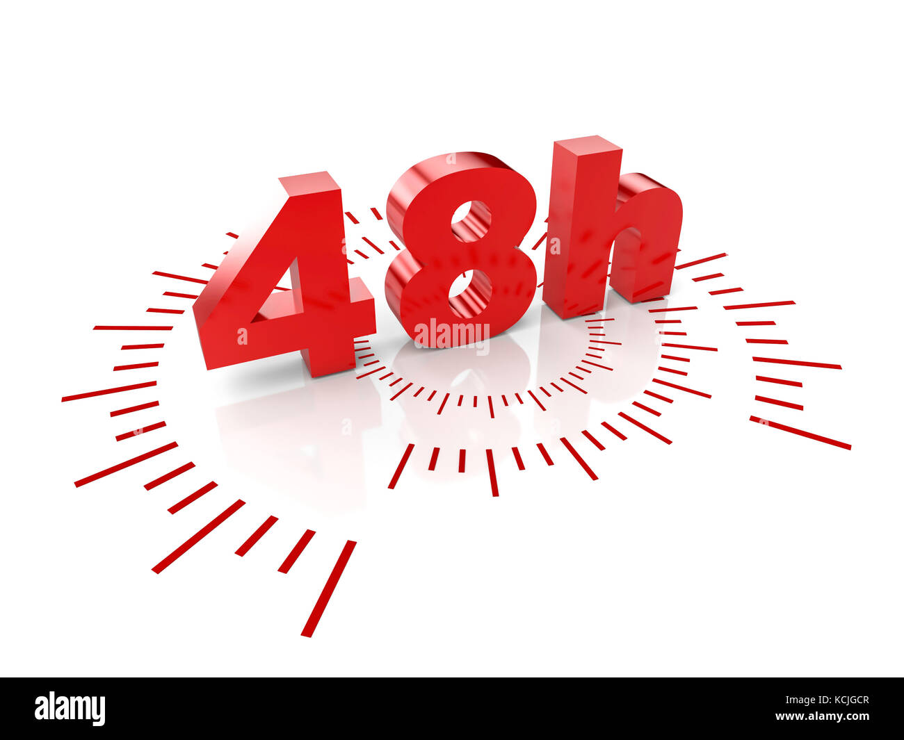 48 Unser Service 3D Rendering image Stockfoto