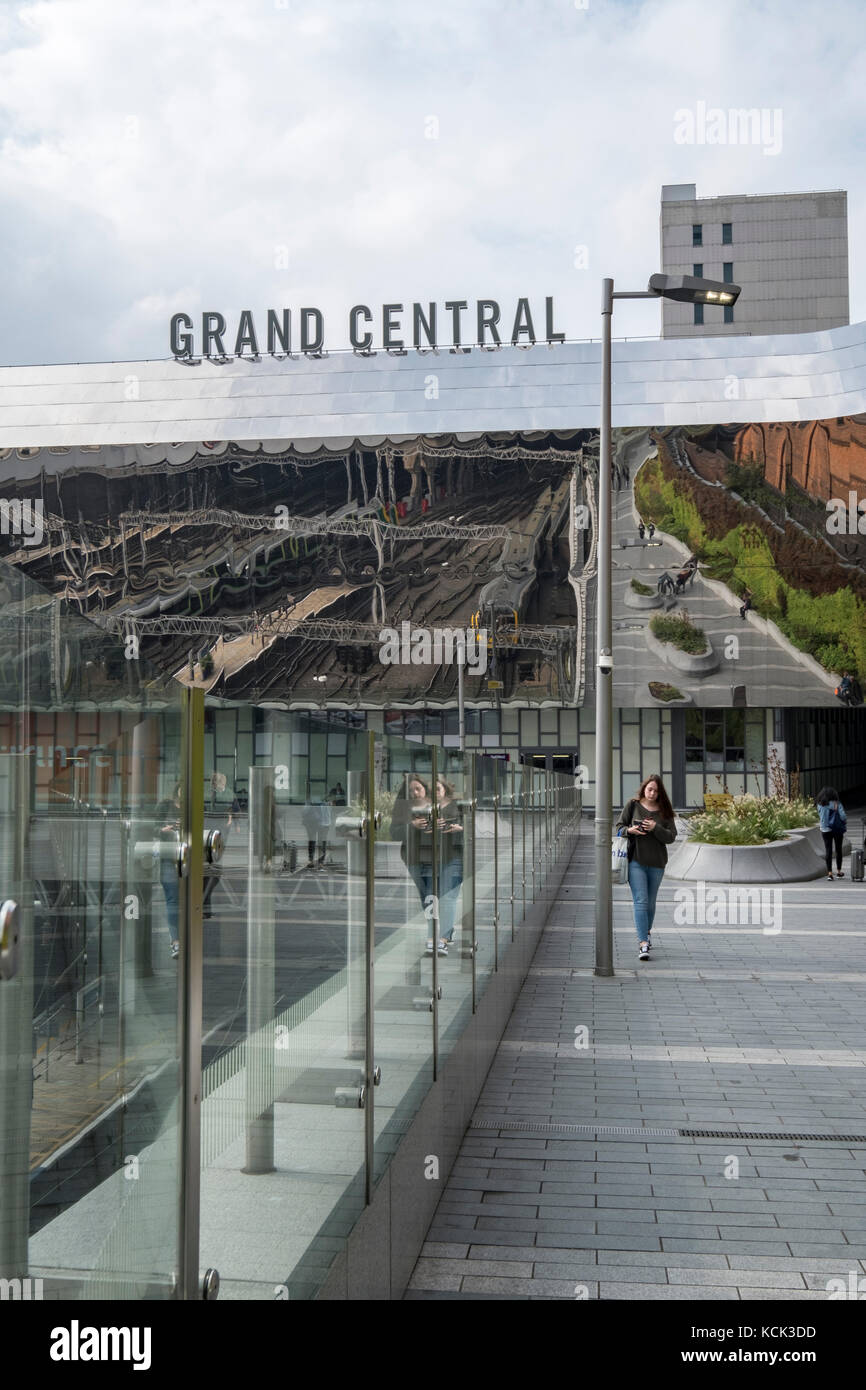 Die Außenseite des Grand Central Station, Birmingham, Großbritannien Stockfoto