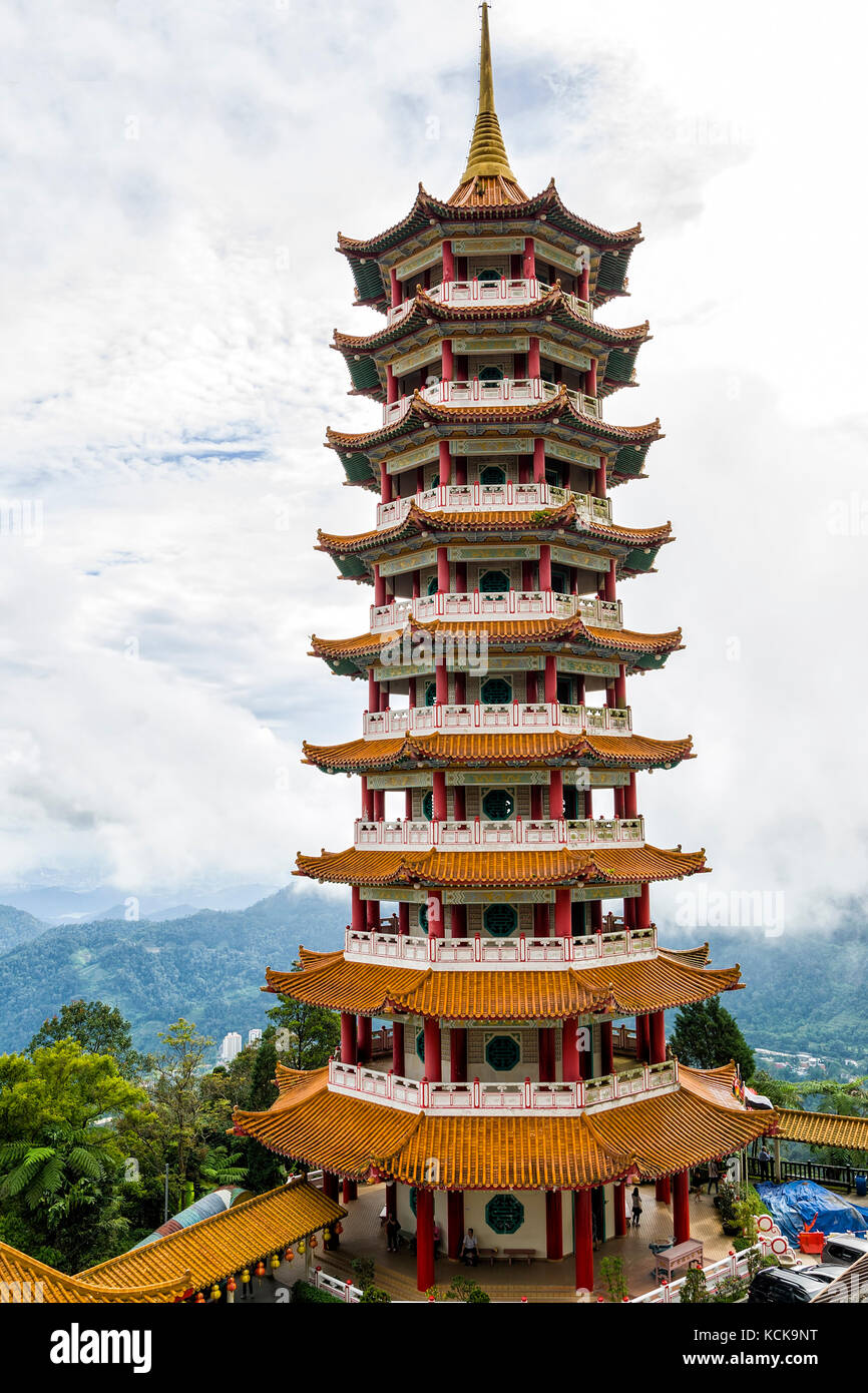 Pagode Chin Swee Höhlen, Tempel, Genting Highland, Pahang, Malaysia - die Chin Swee höhlen Tempel im schönsten Ort der Genting Highland befindet Stockfoto