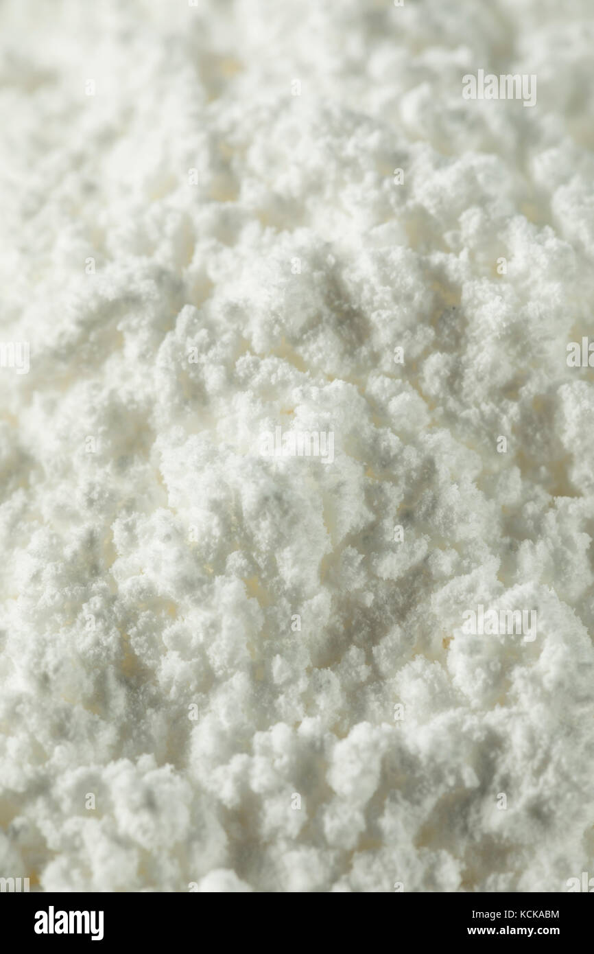 Süße organaic Konditoren Puderzucker in ein Sieb Stockfoto