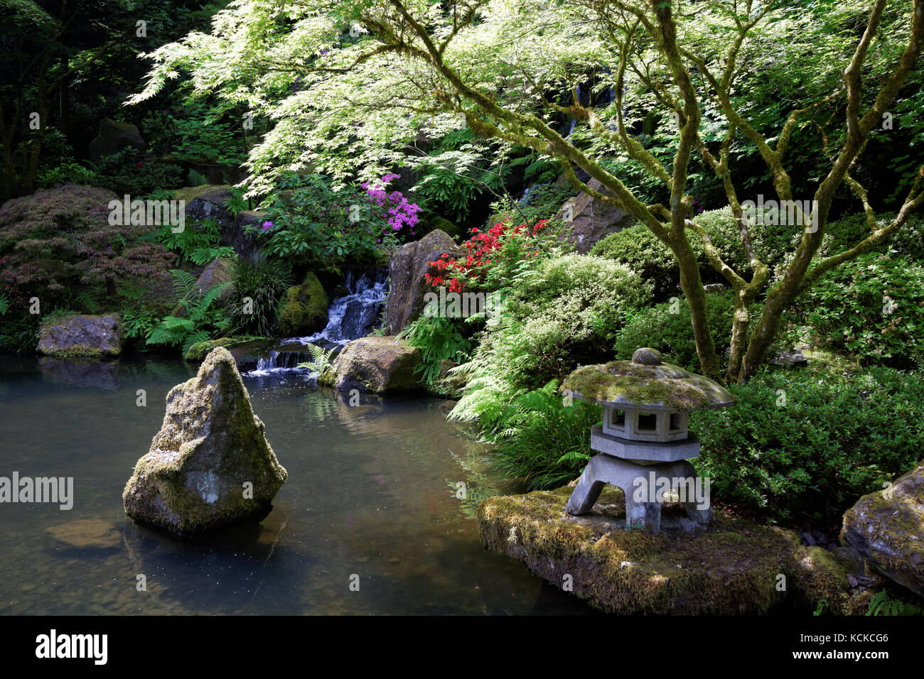 Portland Japanese Garden, Portland, Oregon, USA Stockfoto