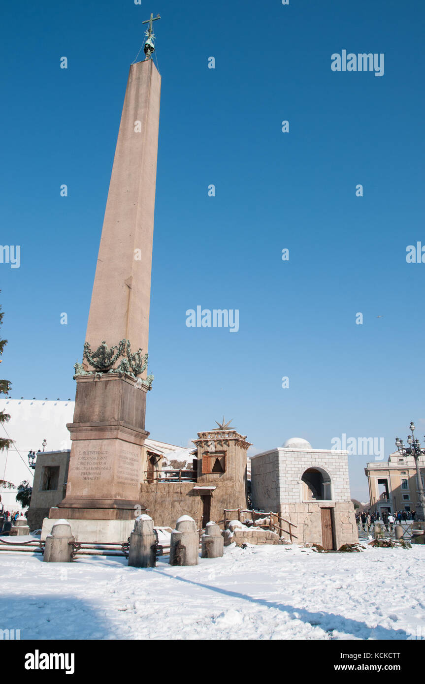 Obelisc in San Pietro Plaza Stockfoto