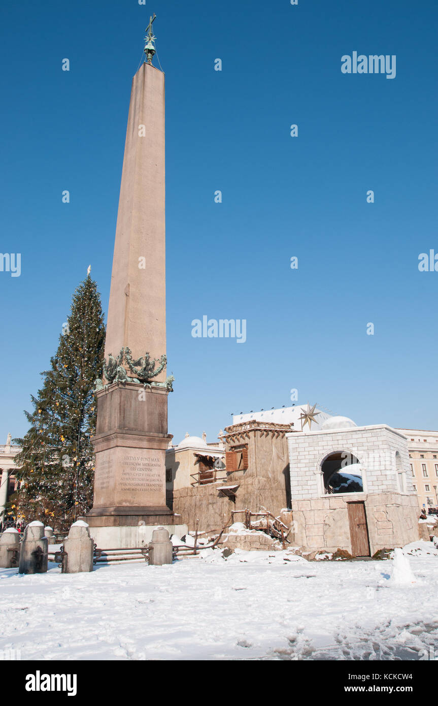 Obelisc in San Pietro Plaza Stockfoto