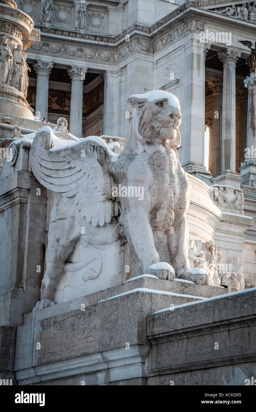 Leone altare Patria Stockfoto