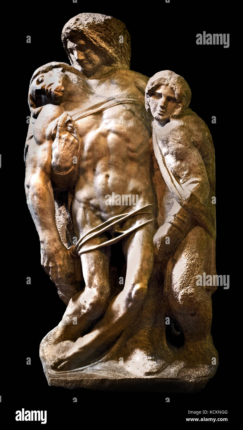 - Michelangelo Buonarroti - Galleria dell Accademia - Florenz Italien (Michelangelo di Lodovico Buonarroti Simoni 1475 - 1564 Toskana) Stockfoto