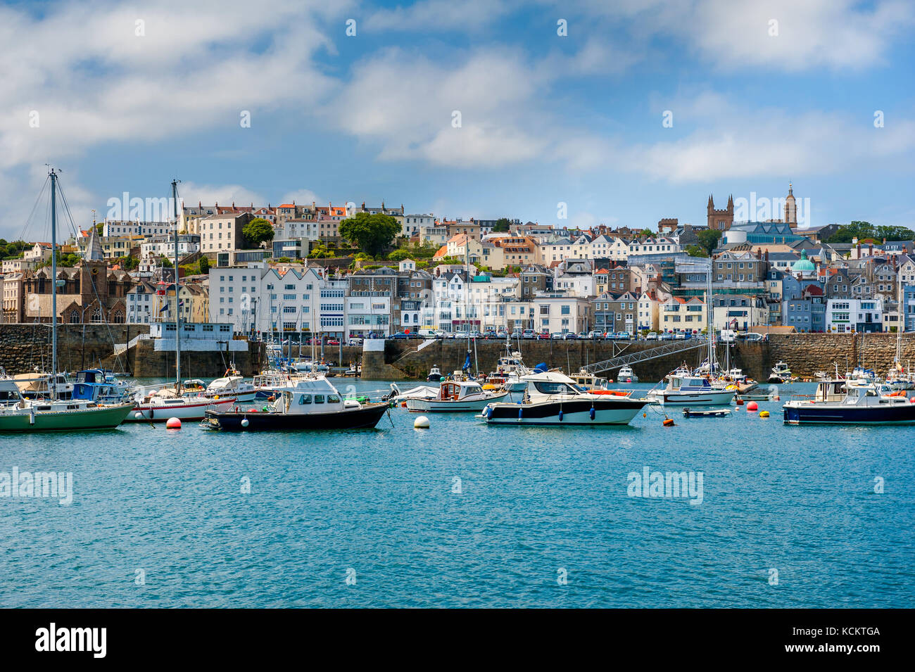 Saint Peter Port, Guernsey, Channel Islands, Großbritannien Stockfoto