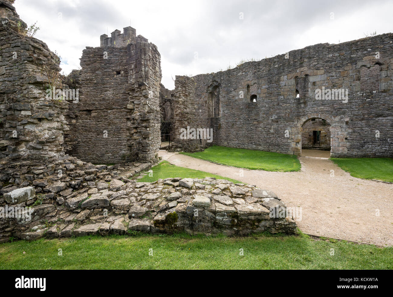 Ruinen von Schloss Richmond, North Yorkshire, England. Stockfoto