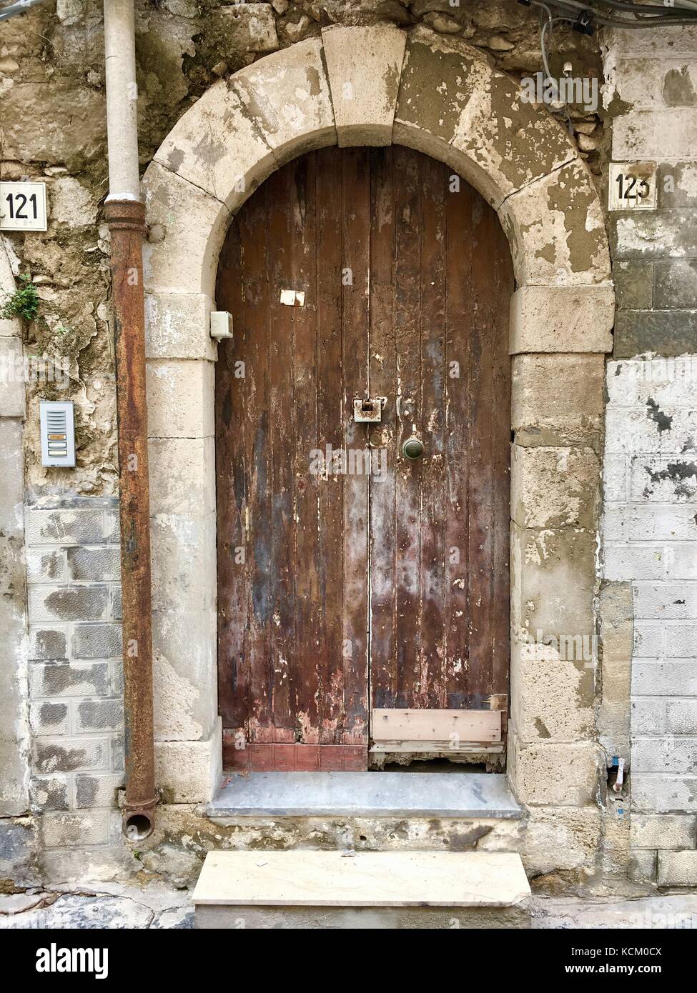 Sizilianische Tür Stockfoto