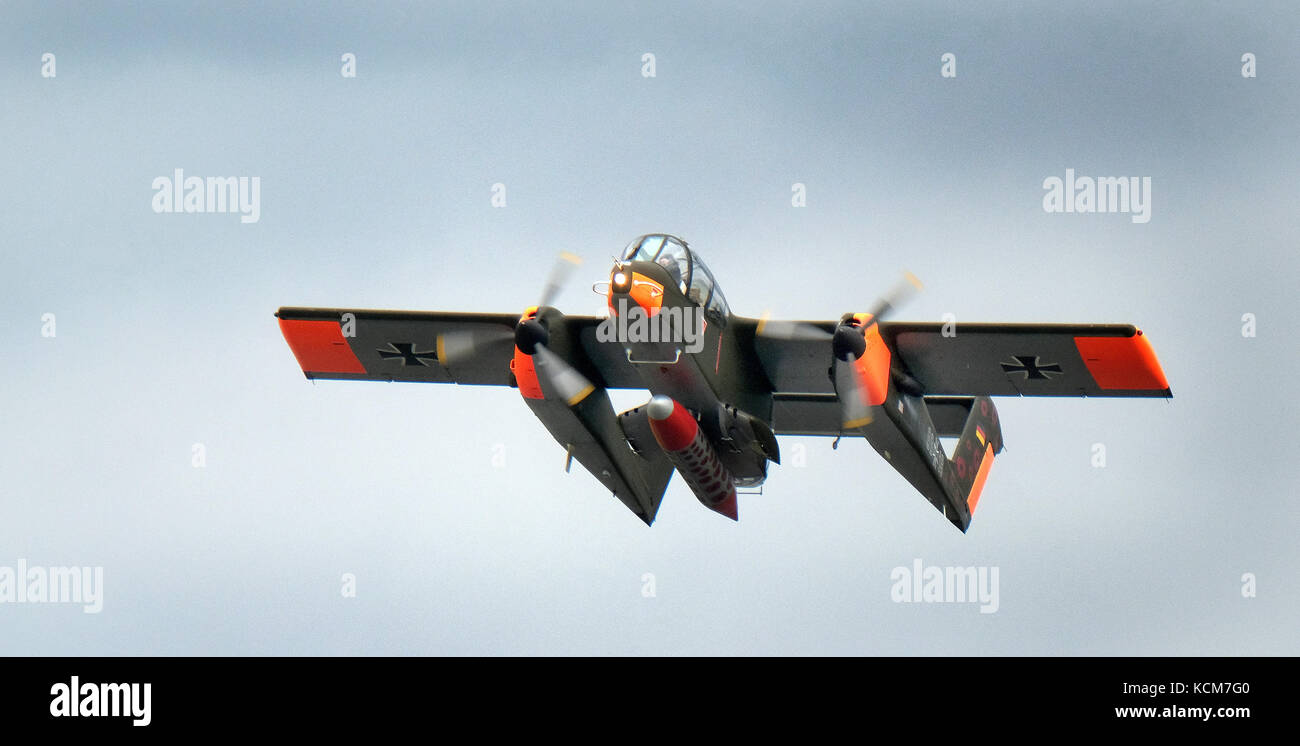Rockwell OV-10 Bronco. Amerikanische Beobachtung und leichtes Erdkampfflugzeug. Stockfoto