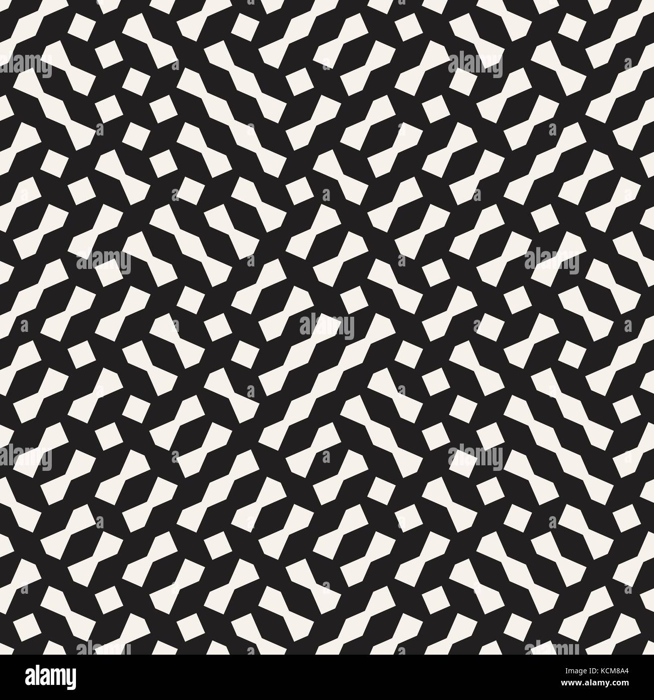 Nahtlose geometrische Gittermuster. unregelmäßige Raster Hintergrund. Stilvolle chaotischen Vektor Textur Stock Vektor