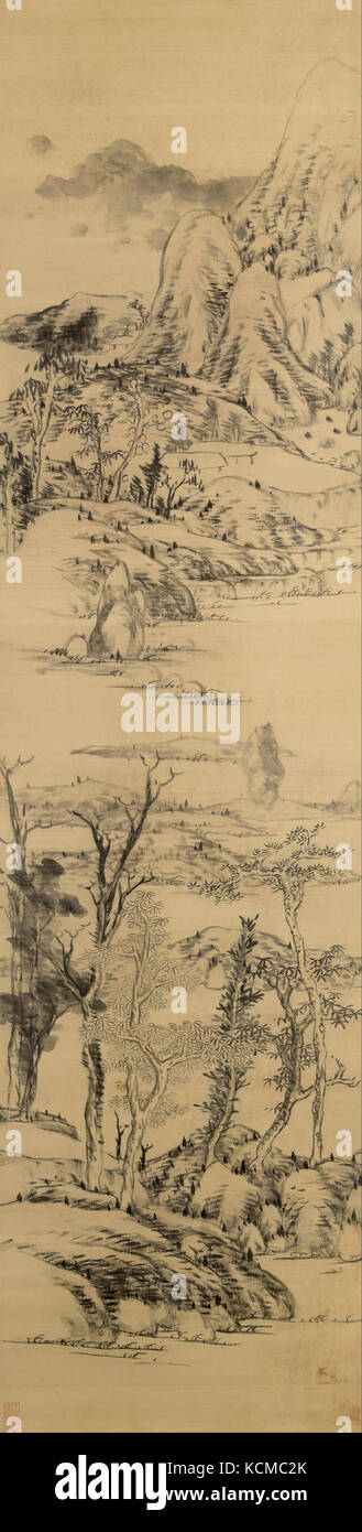 Bada Shanren Landschaft im Stil von Wang Meng, (C. 1309 1385) Stockfoto
