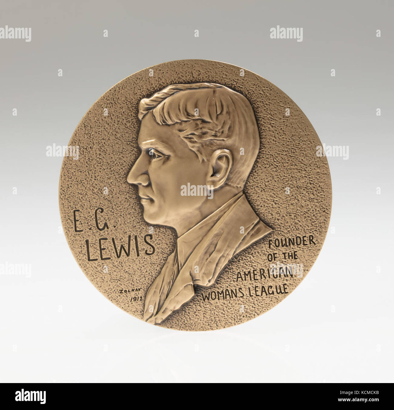 E. G. Lewis Medaillon Stockfoto