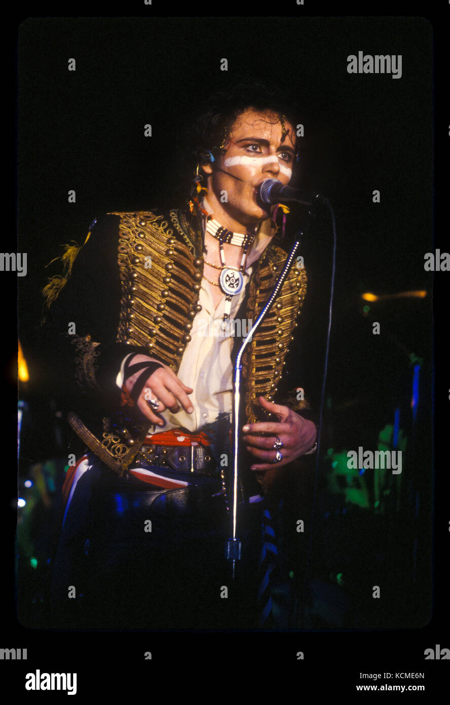 Adam und die Ameisen die live bei The Roxy Theatre in Hollywood, CA USA am 13. April 1981.  Foto © Kevin Estrada / Medien Punch Stockfoto