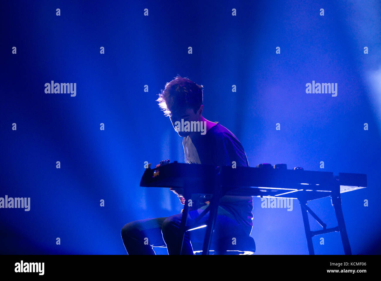 Barcelona - 17.Juni: James Blake (Band) führen Sie im Konzert an Sonar Festival am 17. Juni 2016 In Barcelona, Spanien. Stockfoto