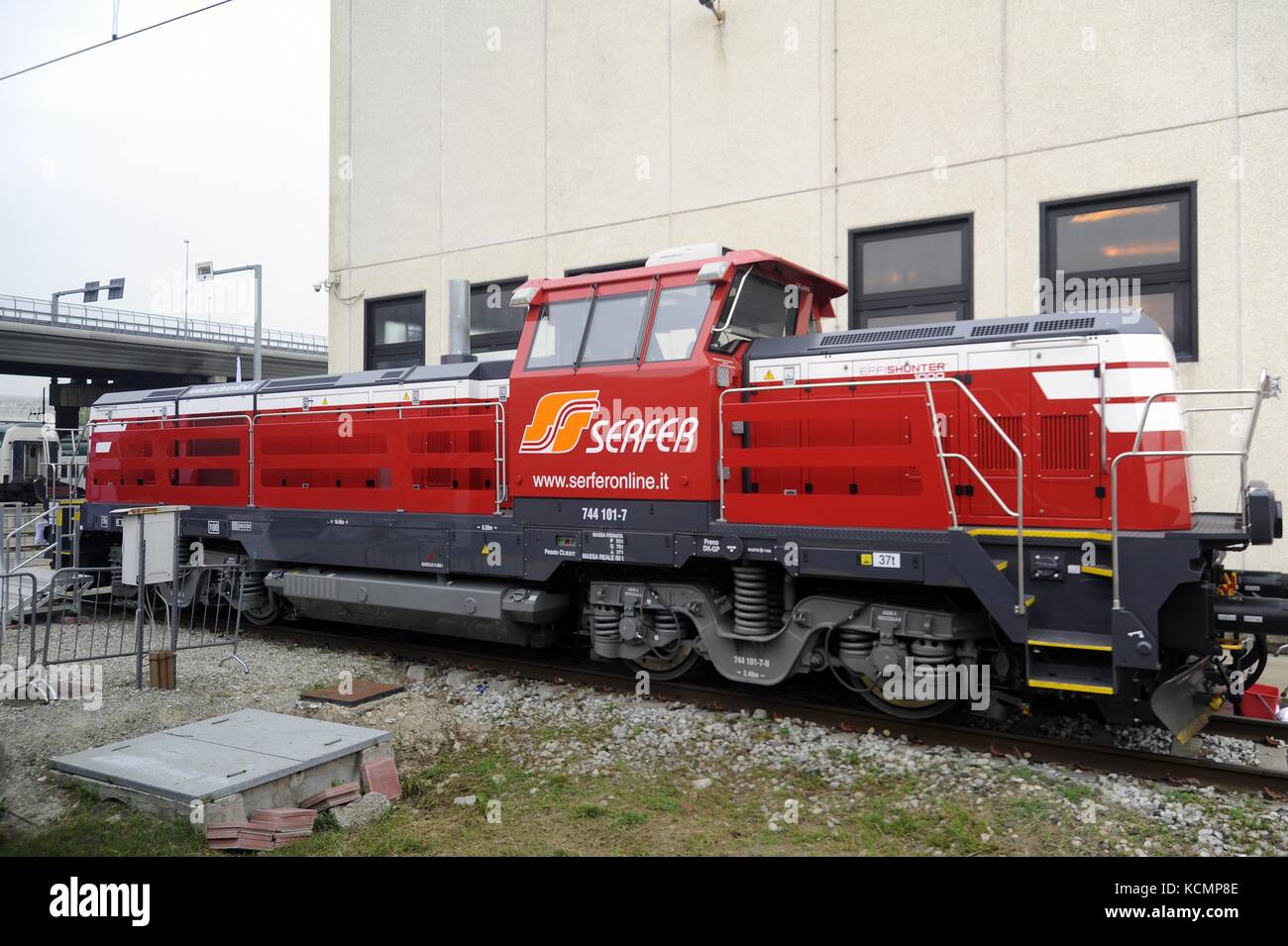 Die effishunter 1.000 Manövrieren des Bewegungsapparates mit diesel-elektrischem Hybridantrieb angetrieben durch die tschechische Firma cz Loko Stockfoto