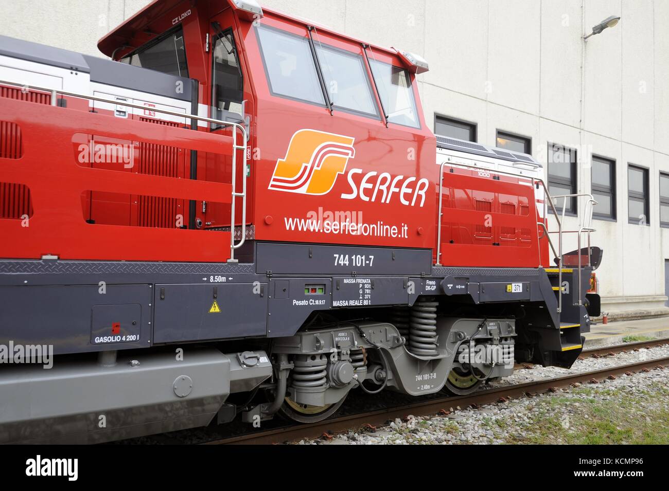 Die effishunter 1.000 Manövrieren des Bewegungsapparates mit diesel-elektrischem Hybridantrieb angetrieben durch die tschechische Firma cz Loko Stockfoto