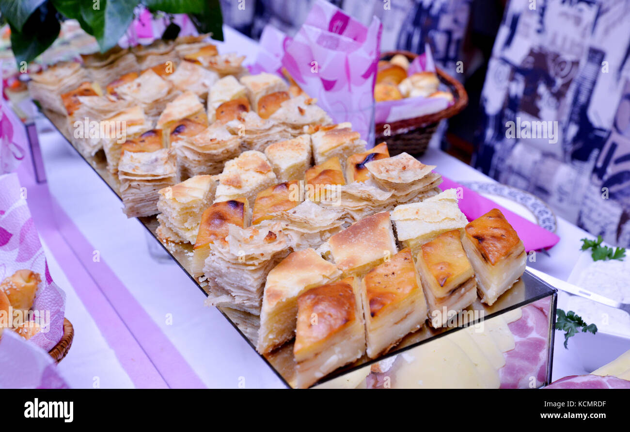 Gomleze, traditionelle mazedonische Speisen Stockfotografie Alamy