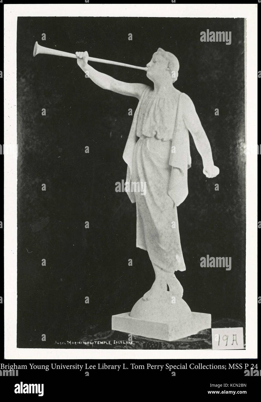 Engel Moroni, die Oberseite der Tempel Stockfoto