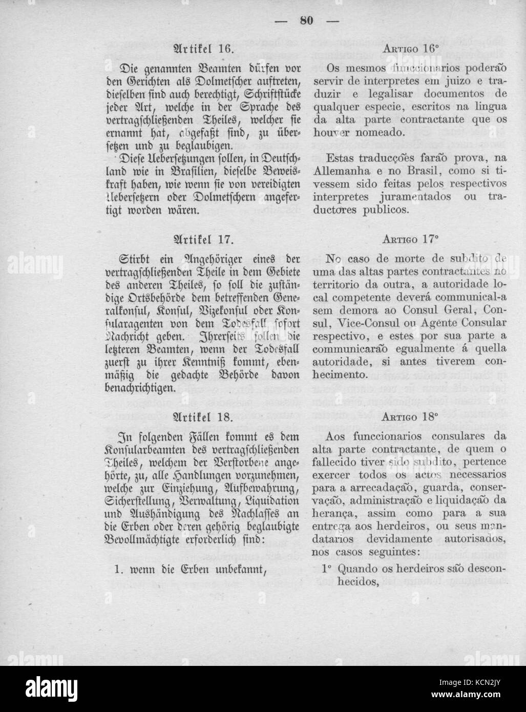 Deutsches Reichsgesetzblatt 1882 015 080 Stockfoto