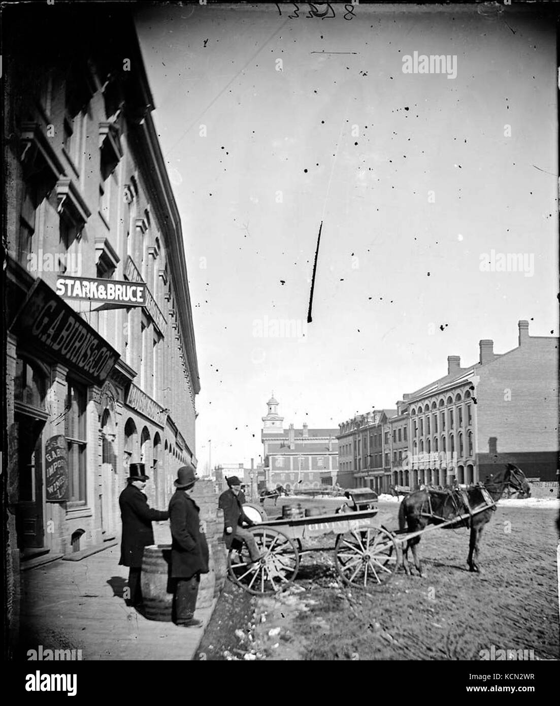 Front Street 1876 Stockfoto