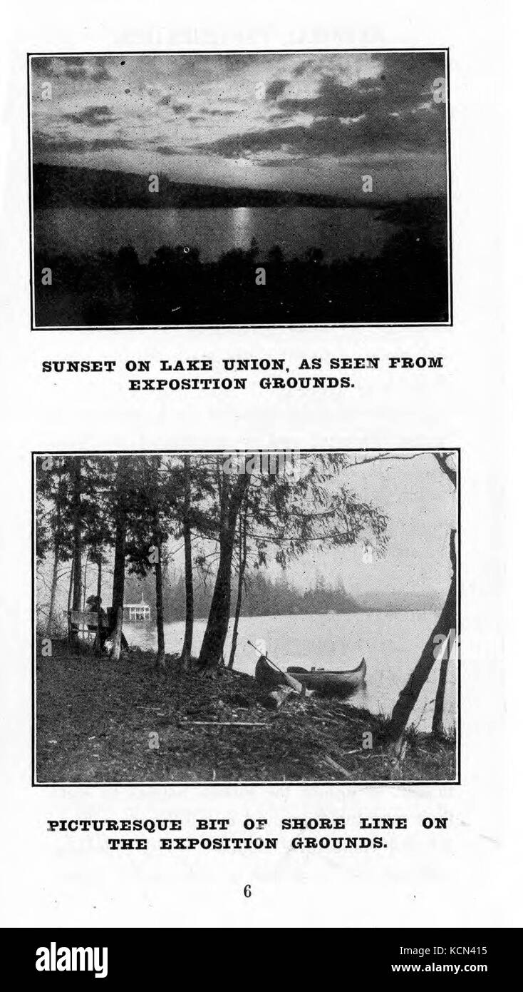 Alaska Yukon Pacific Exposition Seattle, USA, 1. Juni bis 15. Oktober 1909 Seite 6 Stockfoto
