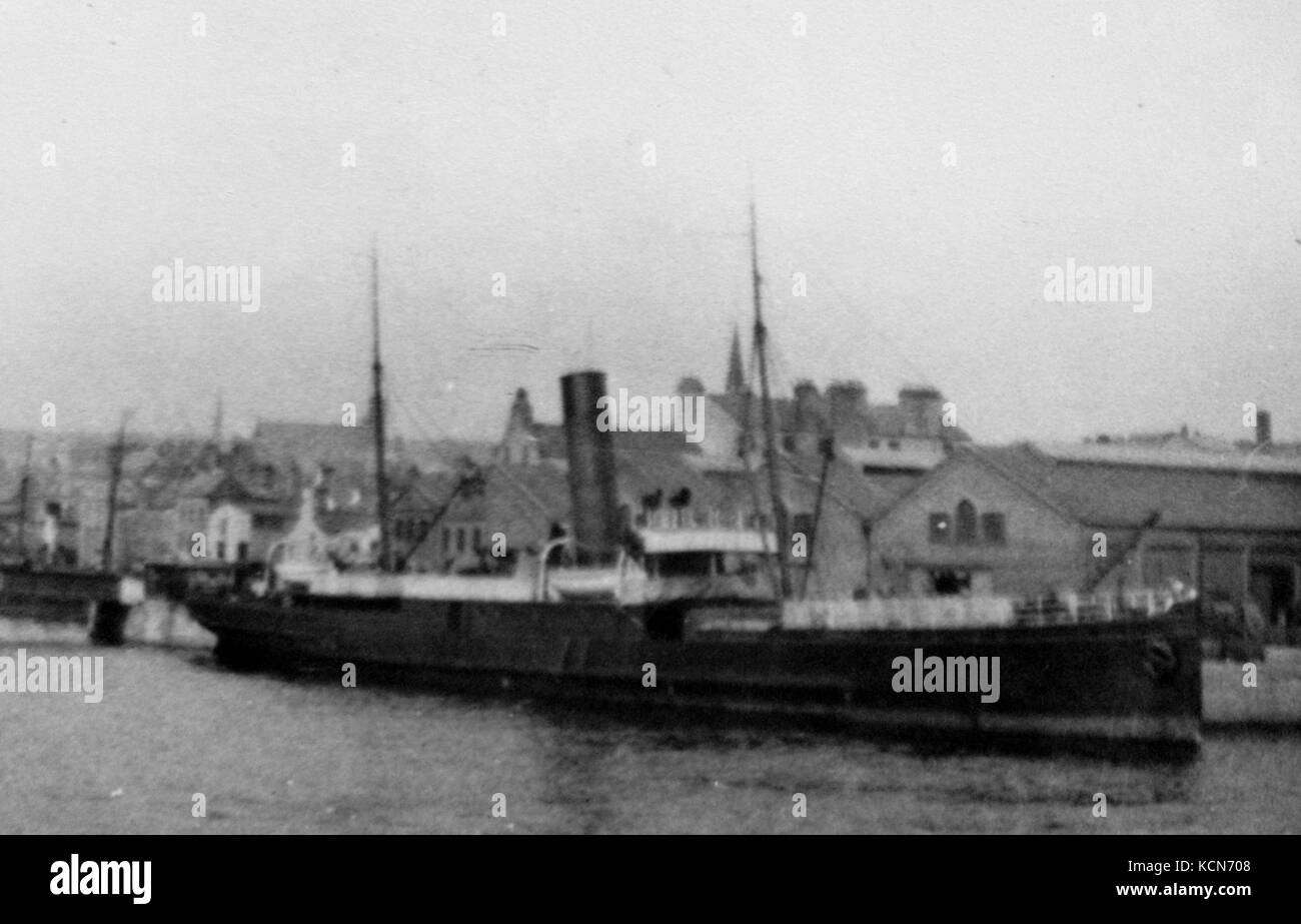 Douglas, dargestellt im Hafen im Büro Liegeplatz, Douglas, Isle of Man. Stockfoto