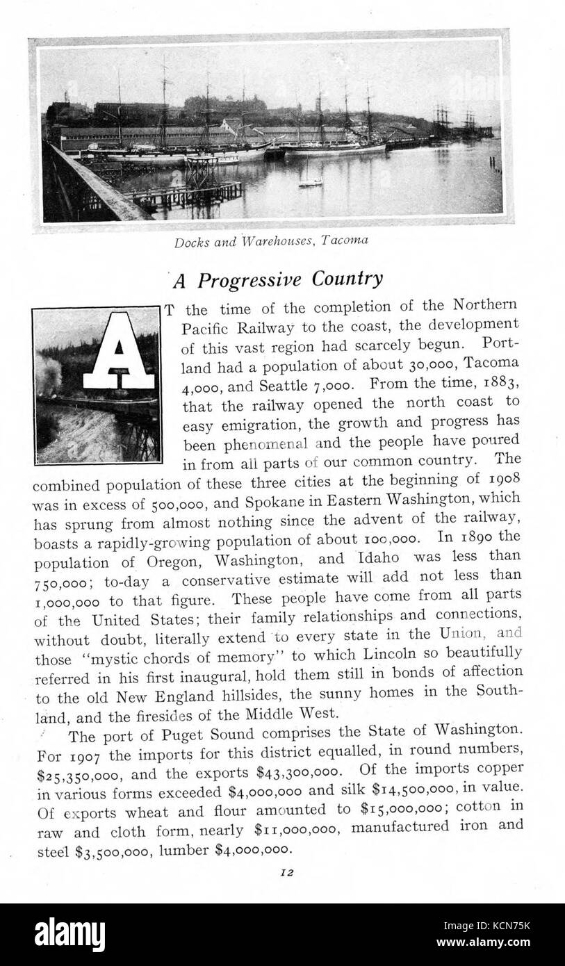 Alaska Yukon Pacific Exposition Seattle, 1. Juni Oktober 16, 1909 Seite 12 Stockfoto