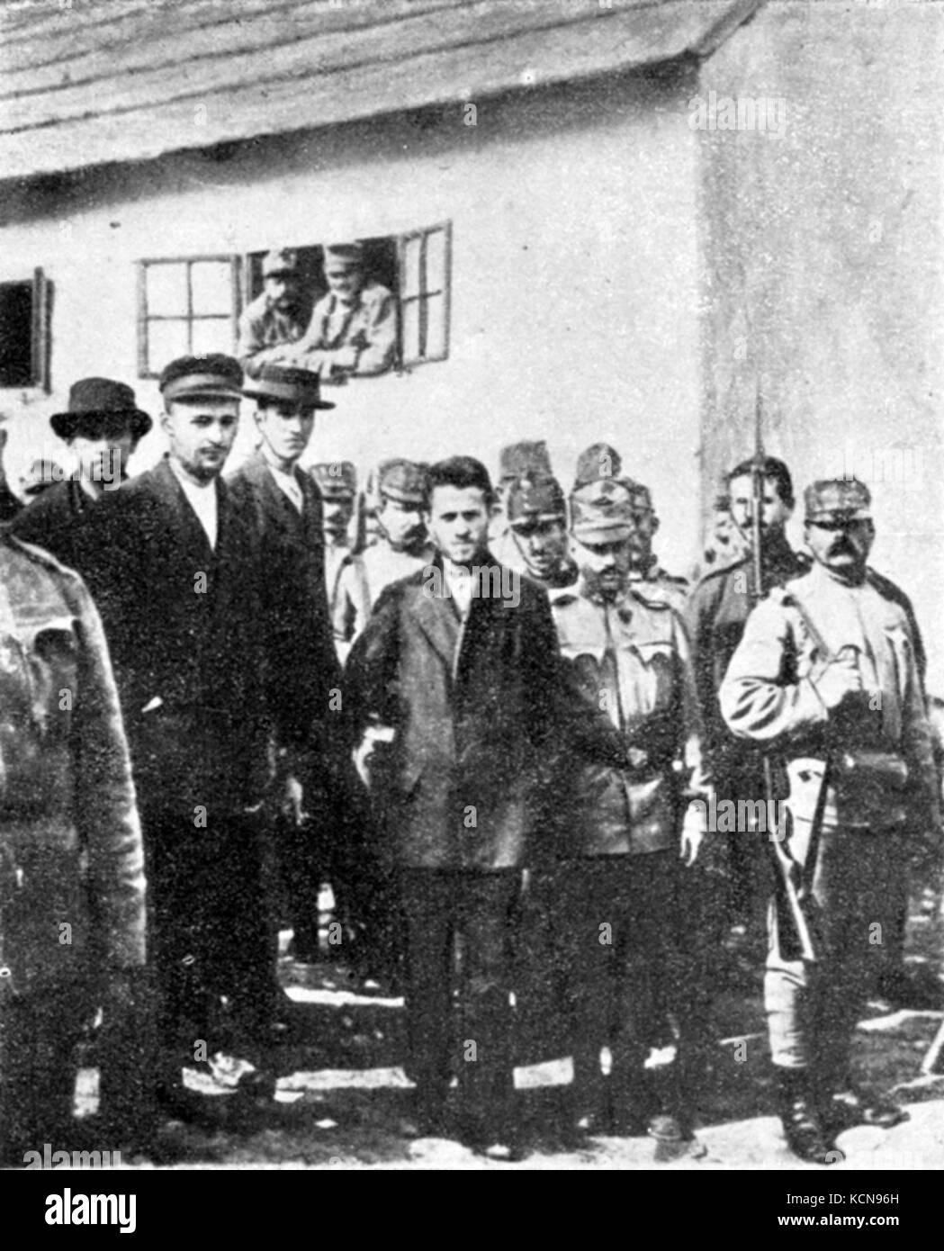 Gavrilo Princip und andere Stockfoto
