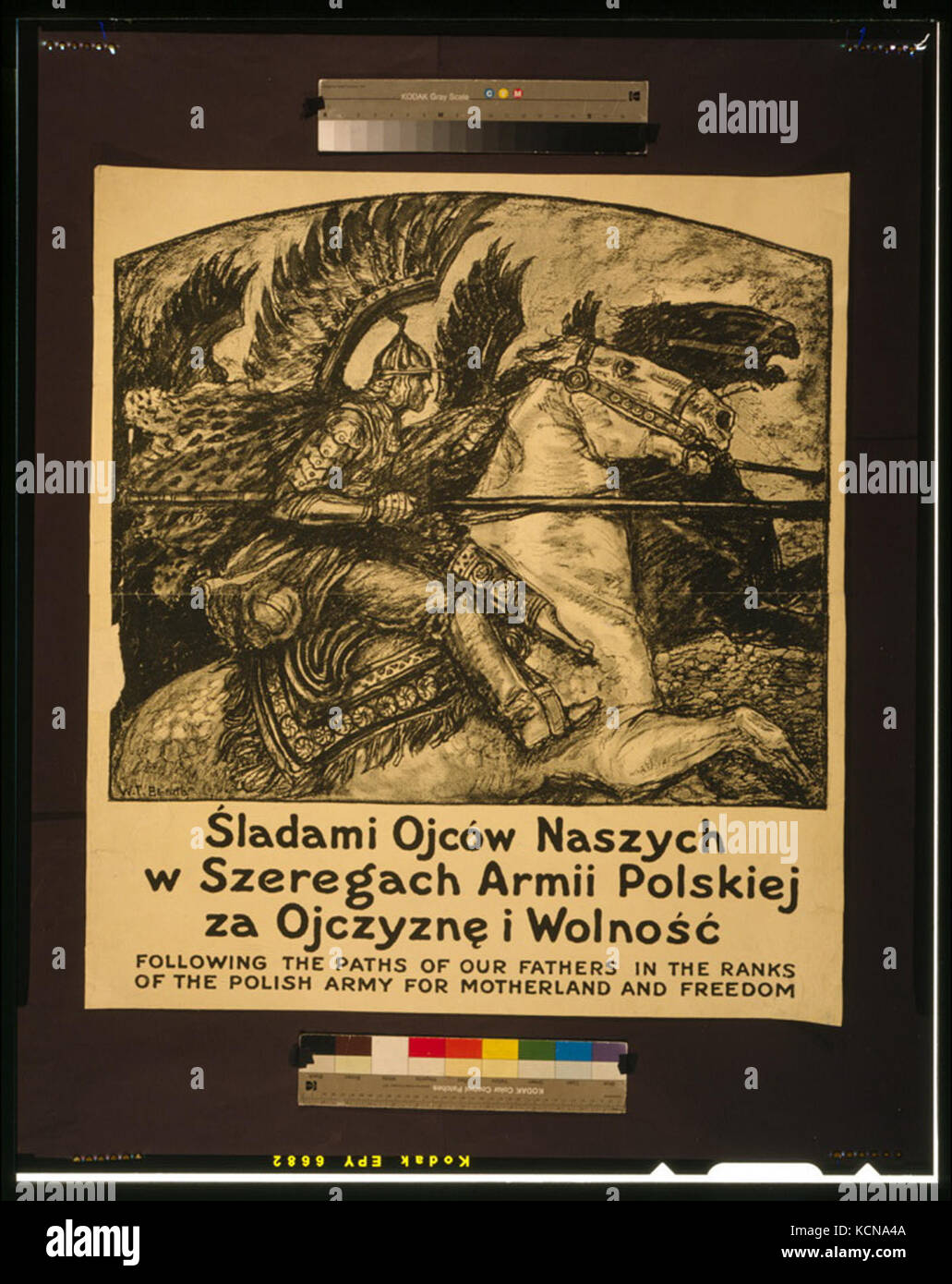 Im Anschluss an die Wege unserer Väter in den Reihen der polnischen Armee Für Vaterland und Freiheit LCCN 2002708898 Stockfoto