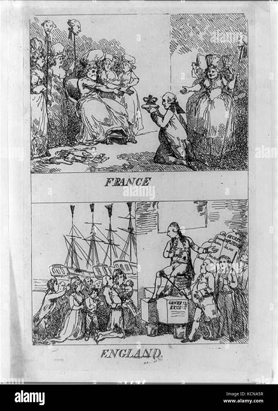 Frankreich; England LCCN 89708346 Stockfoto