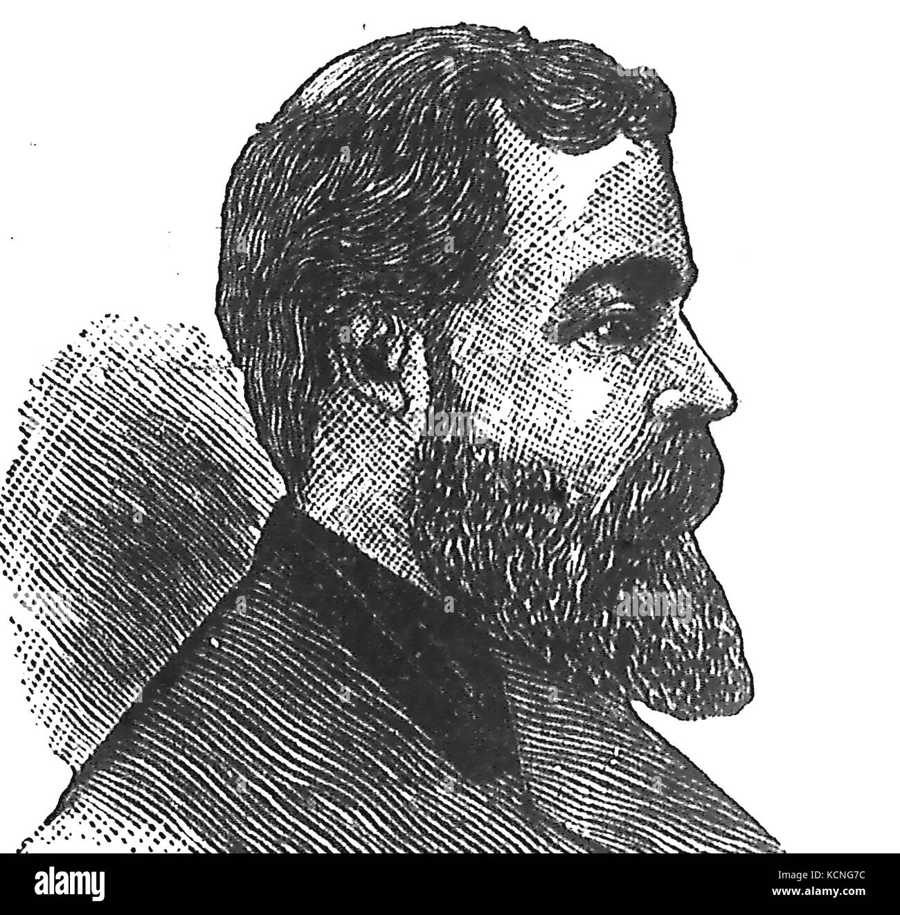 William CARPENTER (1830-1896) englischer Verfechter der Flat-Earth-Theorie Stockfoto