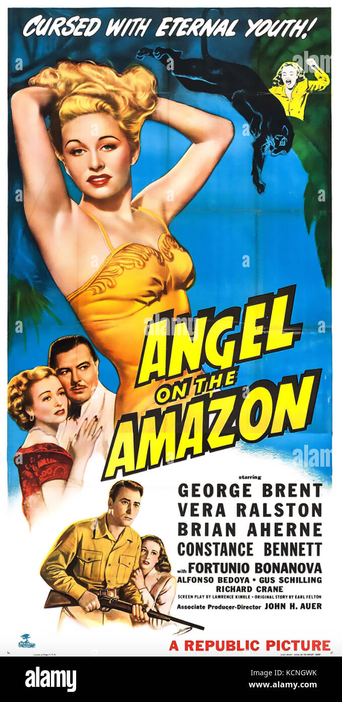 Angel ON THE AMAZON 1948 Republic Pictures Film mit Vera Ralston Stockfoto