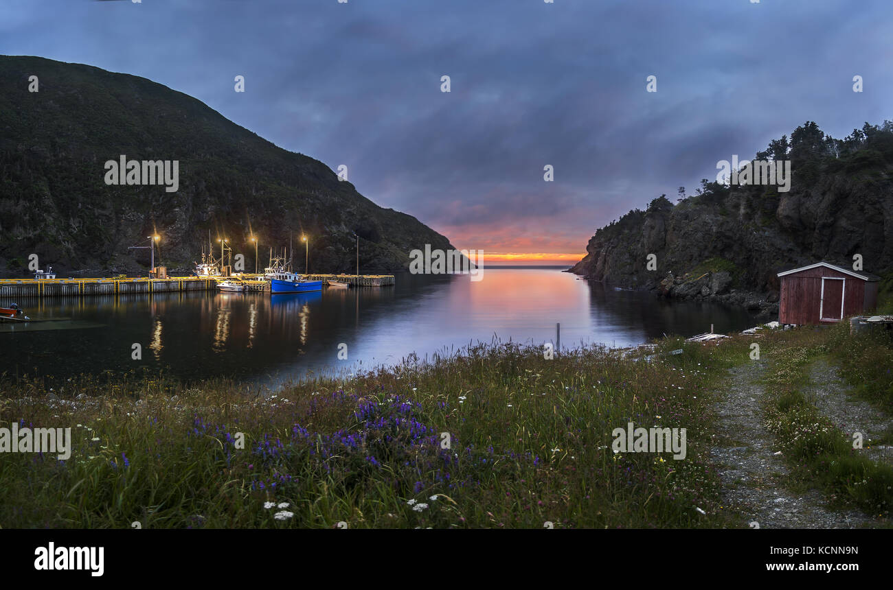 Kleine Hafen Kopf, Flasche Cove, Neufundland, Kanada Stockfoto