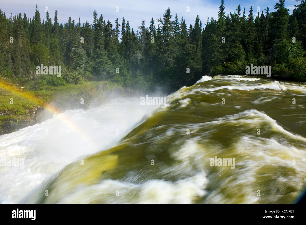 Pisew falls Povincial Park entlang der Grass River, Manitoba, Kanada Stockfoto