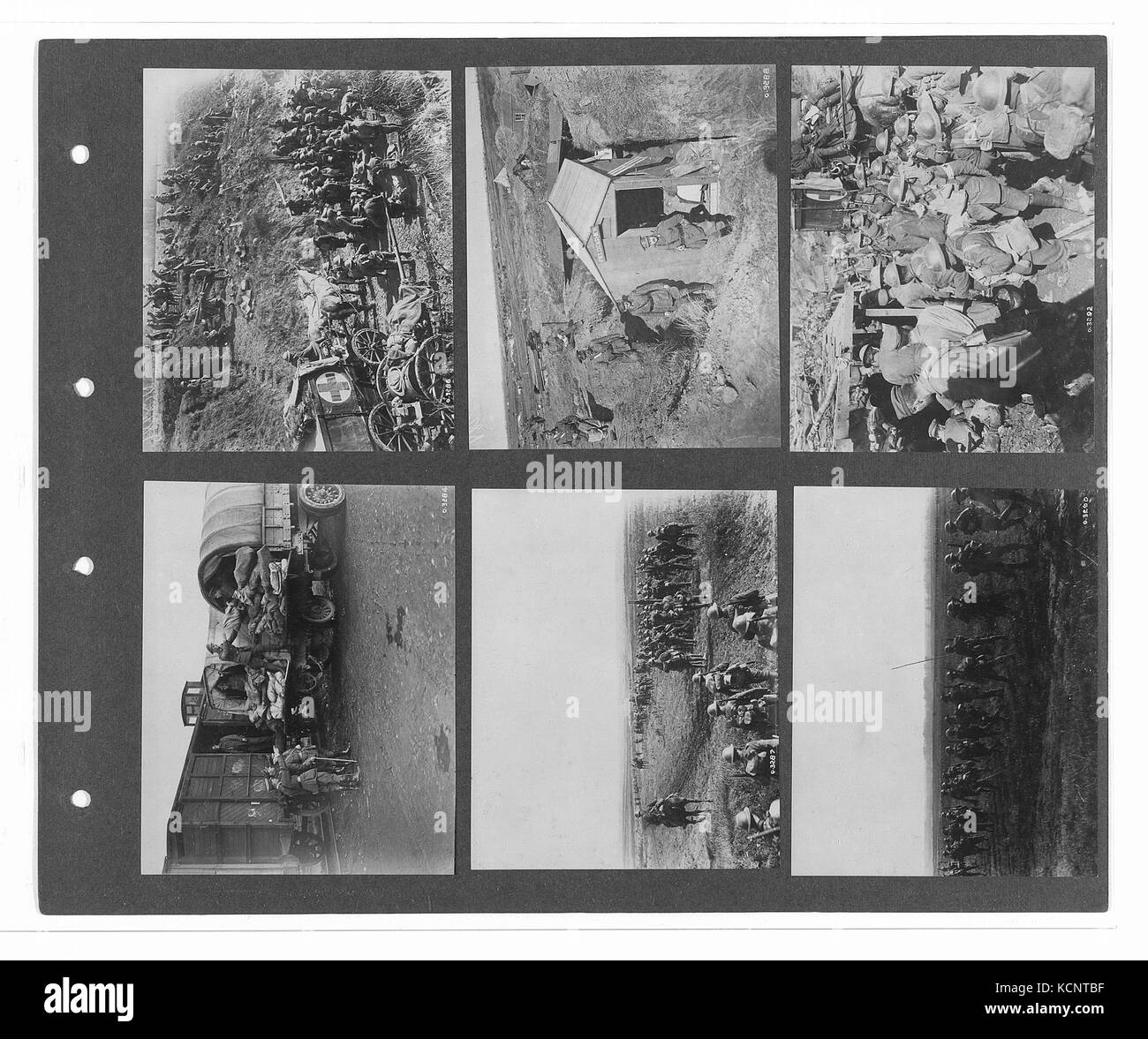 Eine Sammlung offizieller kanadischer Kriegsfotos, die militärische Aktionen, Soldaten und Kriegsereignisse während Kanadas Beteiligung am Ersten Weltkrieg dokumentieren Stockfoto