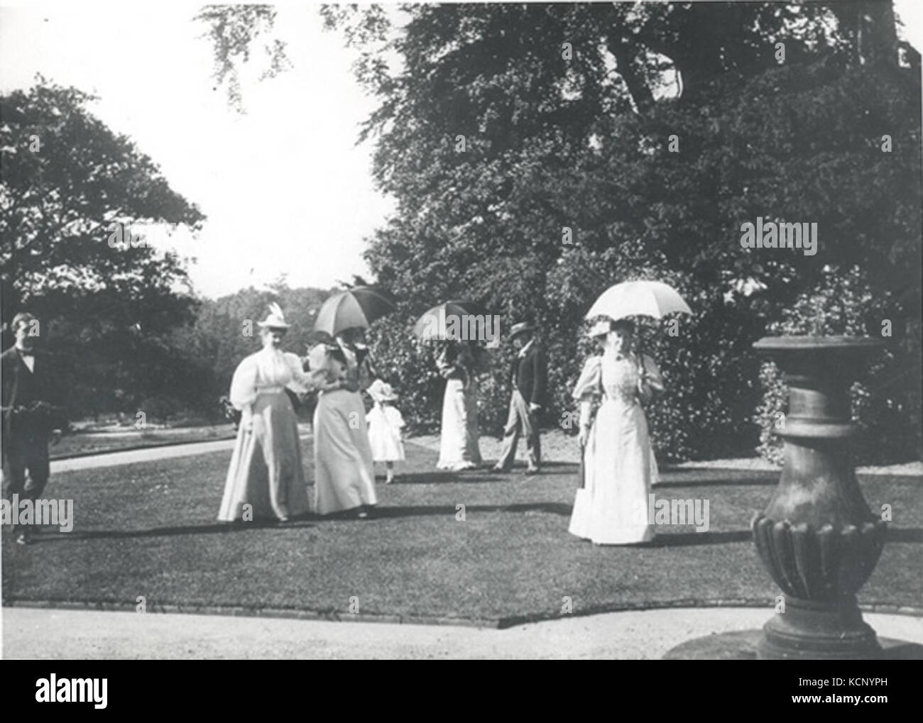 Bramall Hall Gardens 1896 Stockfoto